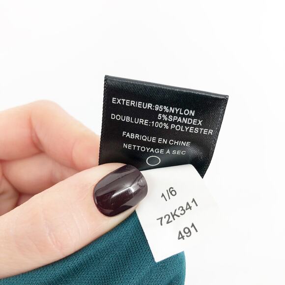 Sam Edelman Womens Lace Sheath Dress 6 Teal Green Midi Sleeveless NWT - Picture 13 of 13